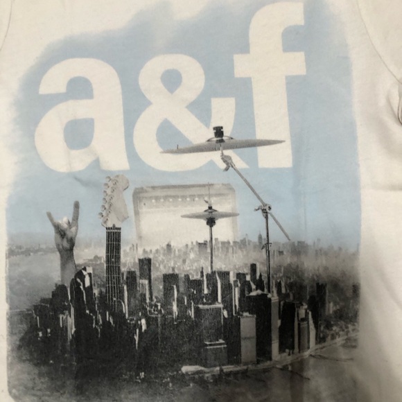 Abercrombie & Fitch Kids Music Graphic T-shirt - White, M - Picture 3 of 4